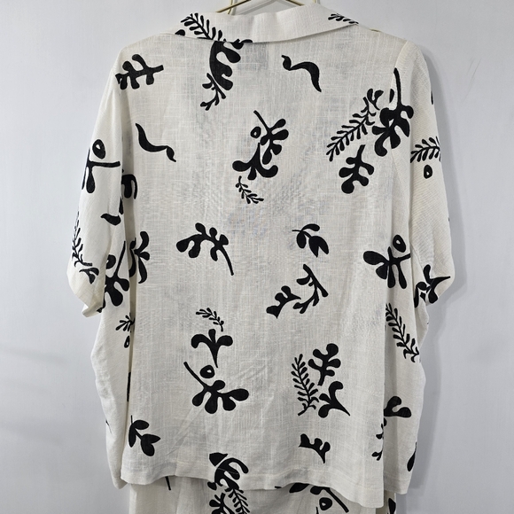 Anthropologie SET Paper Heart Strapless Tube Maxi Dress And Camp Shirt Linen L - Picture 16 of 16